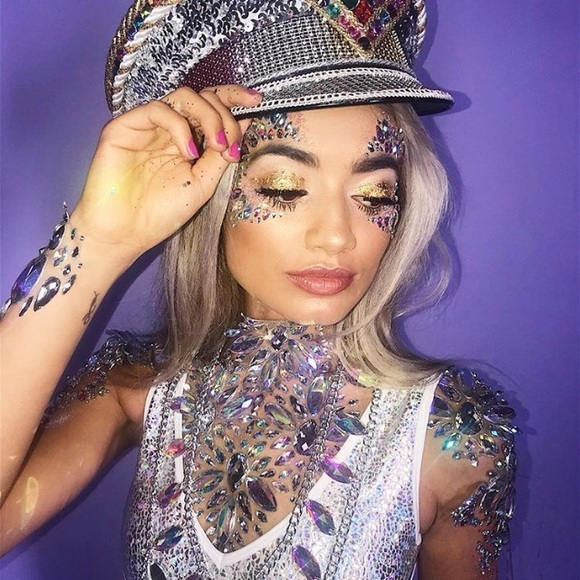 ALL IN ONE FACE JEWELS- Purple Drip - Picture 3 of 3